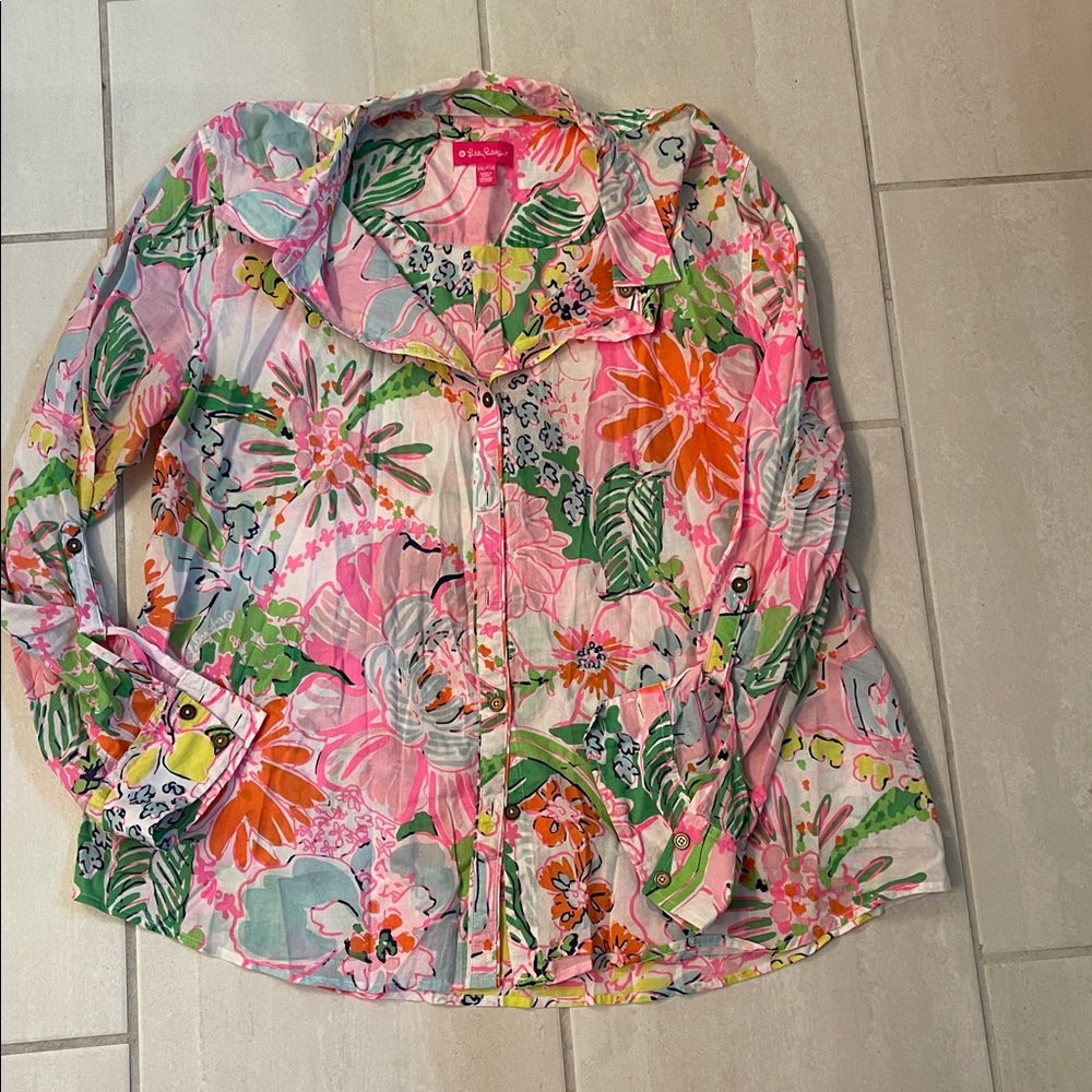 Lilly Pulitzer for Target Nosey Posey Blouse
